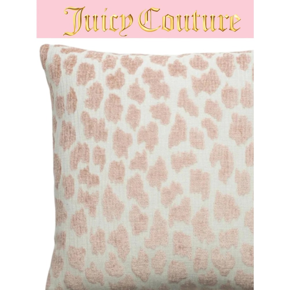Juicy Couture Feather Knit Jacquard Decorative Pillows- 2PK
